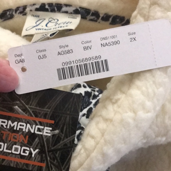 JCREW *NWT🆕* VINTAGE FLEECE QUARTER BUTTON-UP 2X POLARTEC - Picture 7 of 13